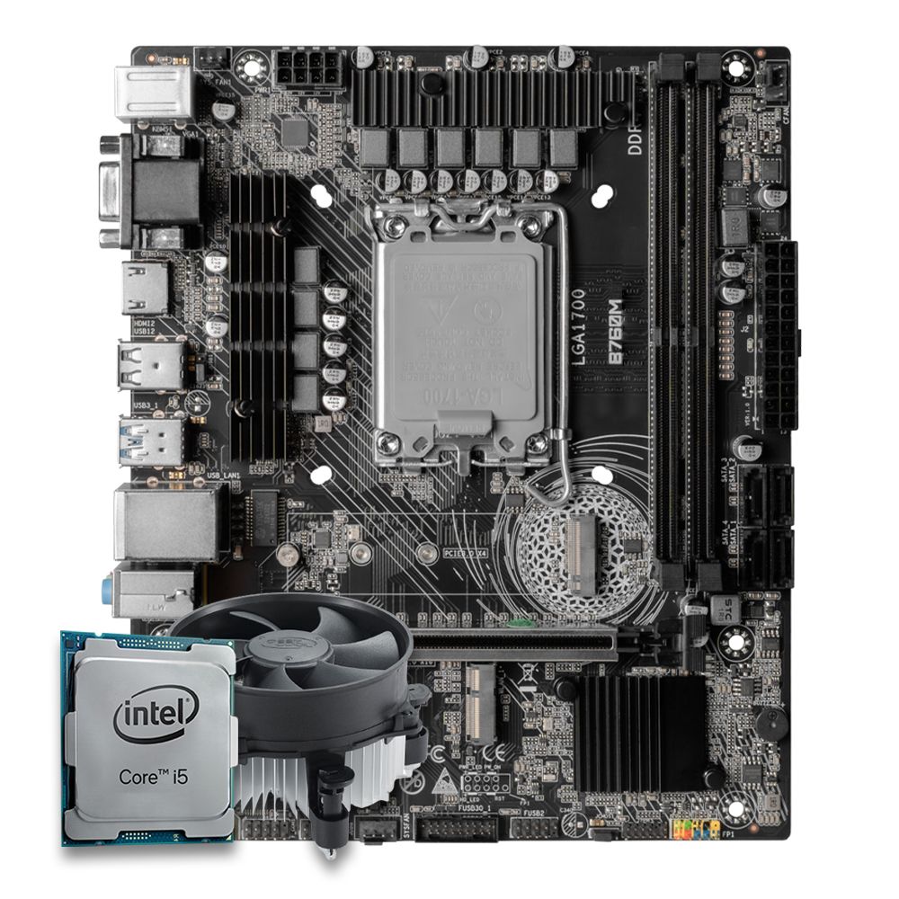 Pichau Kit upgrade, Intel i5-12400F, B760M DDR4