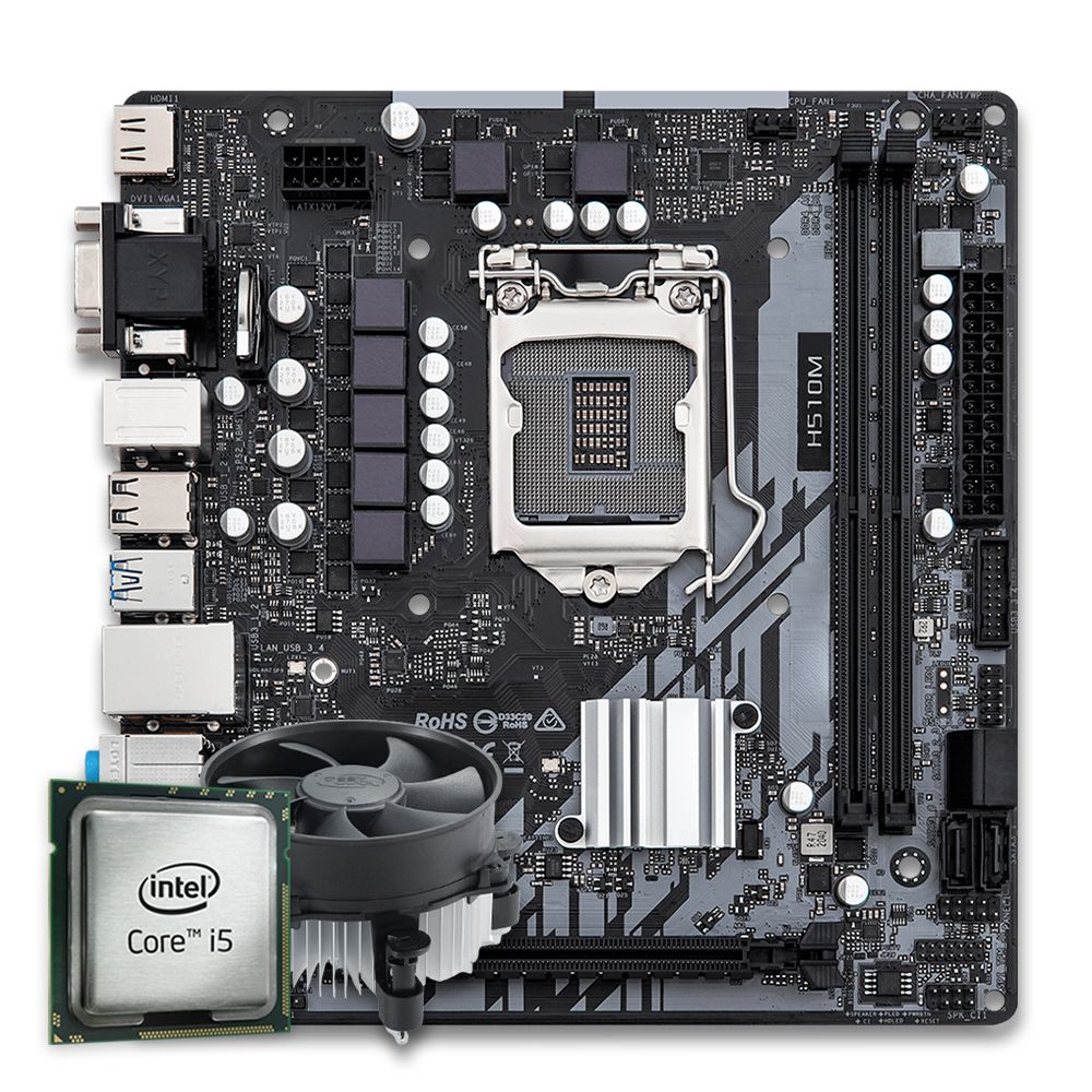Pichau Kit Upgrade, Intel i5-10400F, H510M DDR4