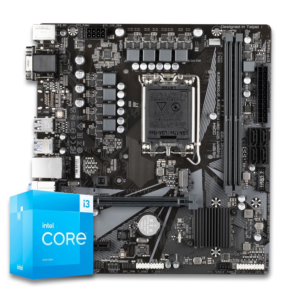 Pichau Kit Upgrade, Intel i3-13100, H610M DDR4