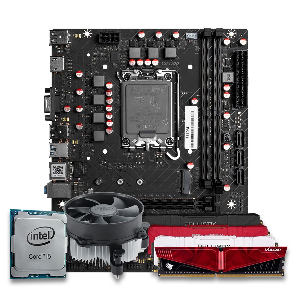 Pichau Kit Upgrade, Intel i5-10400F, B560M DDR4, 16GB DDR4, Cooler