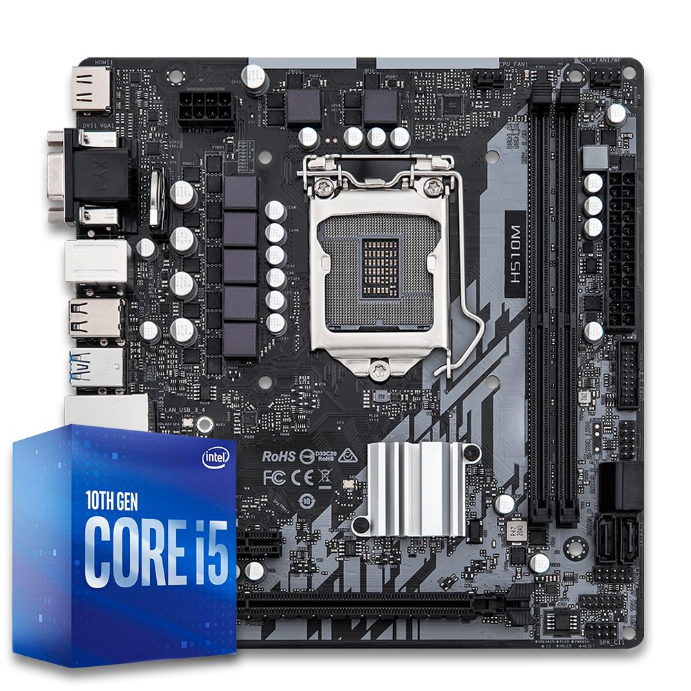 Pichau Kit Upgrade, Intel i5-10400F, H510M DDR4