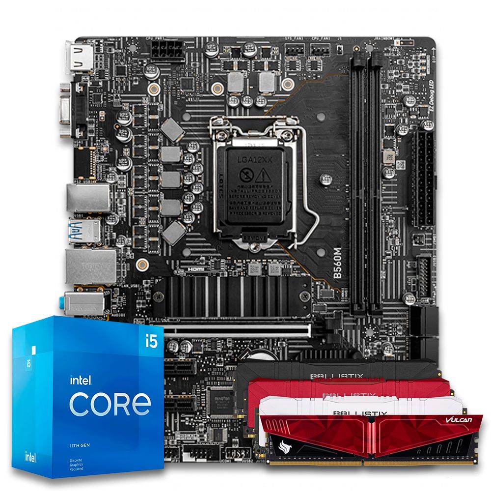 Pichau Kit upgrade, Intel i5-11400F, B560 DDR4, 8GB DDR4