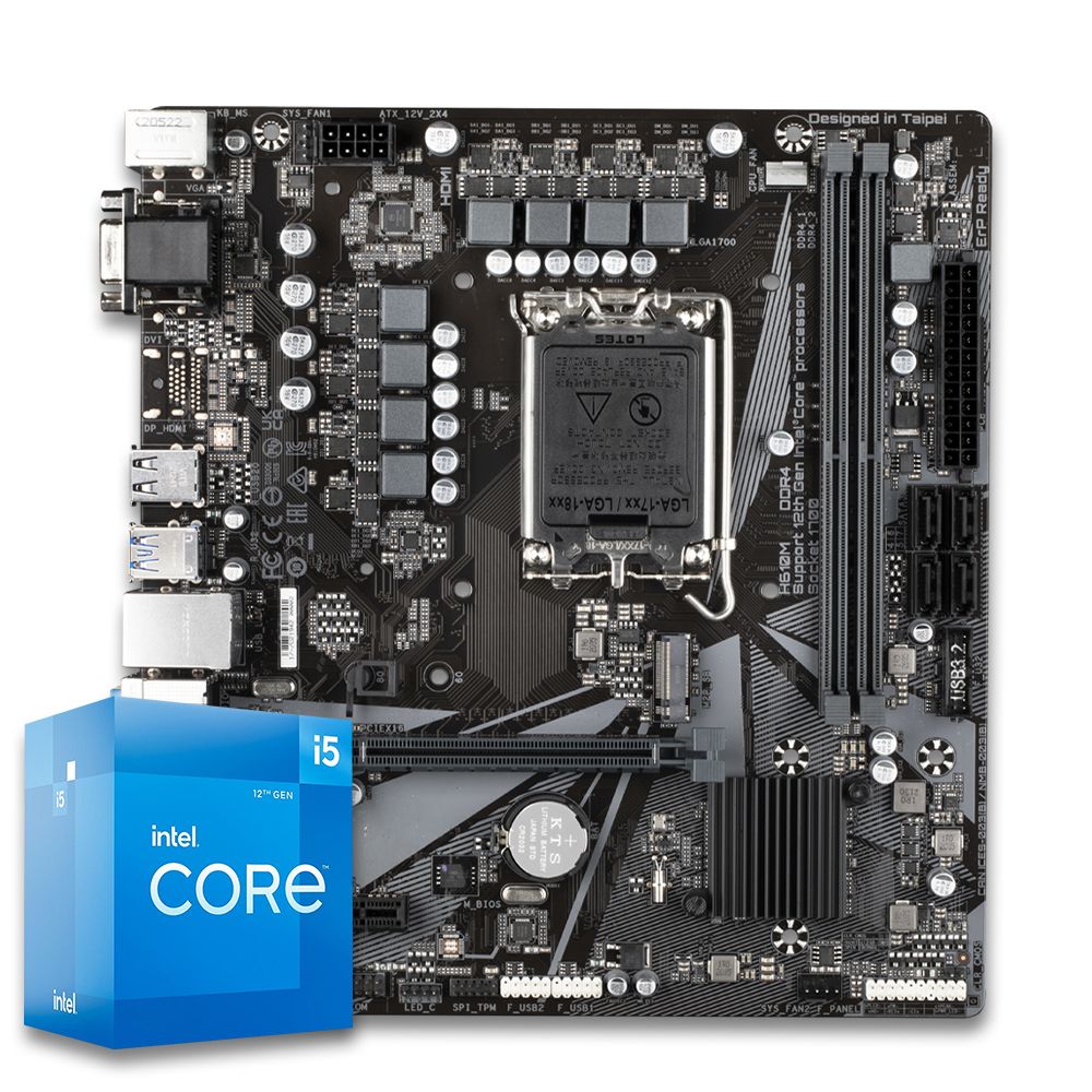 Pichau Kit Upgrade, Intel i5-12400F, B760M DDR4, Cooler
