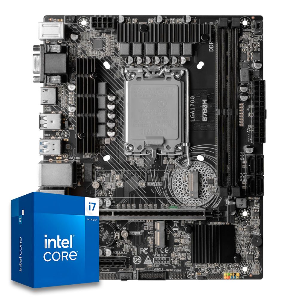 Pichau Kit upgrade, Intel i5-14600KF, B760M DDR4