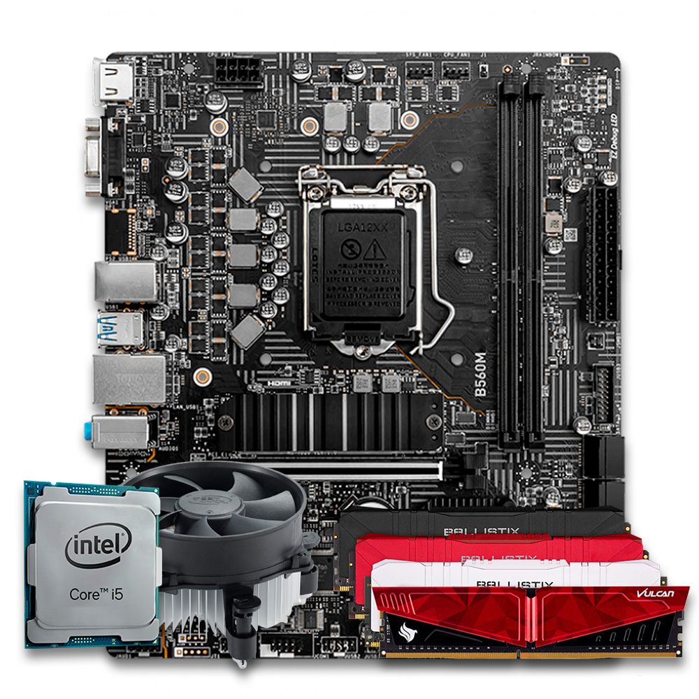 Pichau Kit upgrade, Intel i5-11400F, B560M DDR4, 8GB DDR4