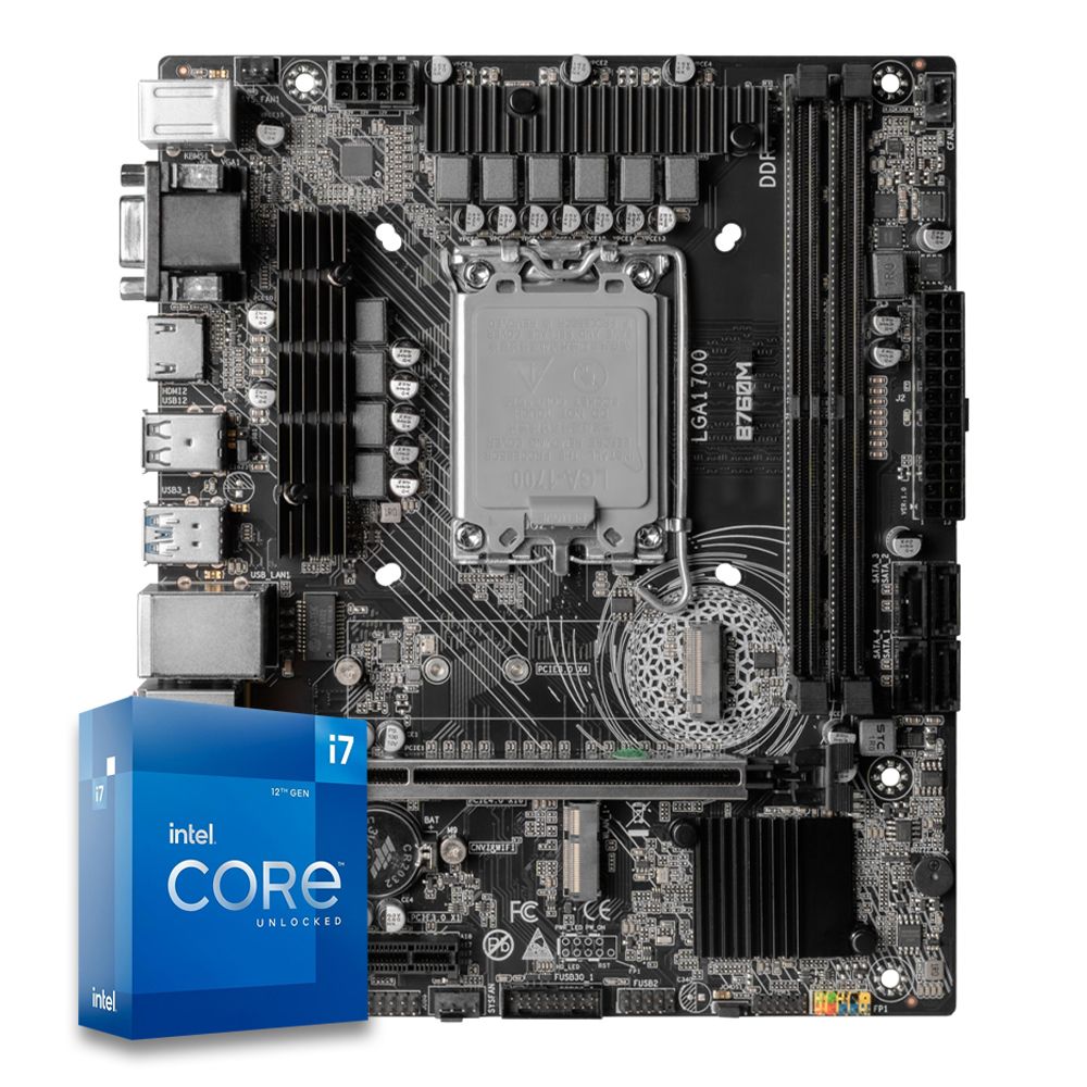 Pichau Kit upgrade, Intel i7-12700K, B760M DDR4