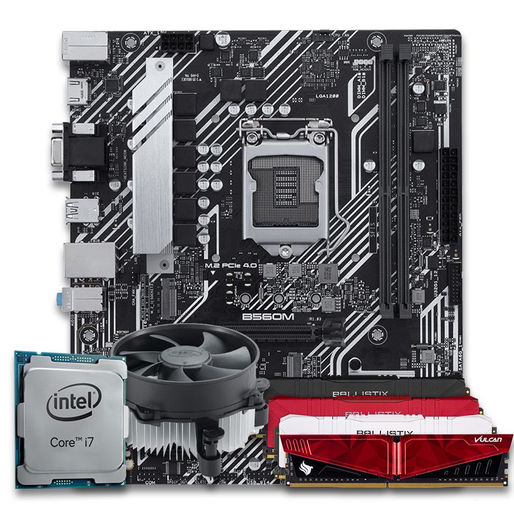 PC Gamer com Processador Intel Core I7-11700F, Placa de Vídeo