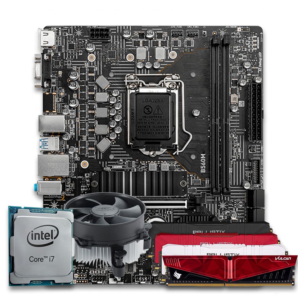 Pichau Kit Upgrade, Intel i7-13700F, B660M DDR4, 16GB DDR4, Cooler