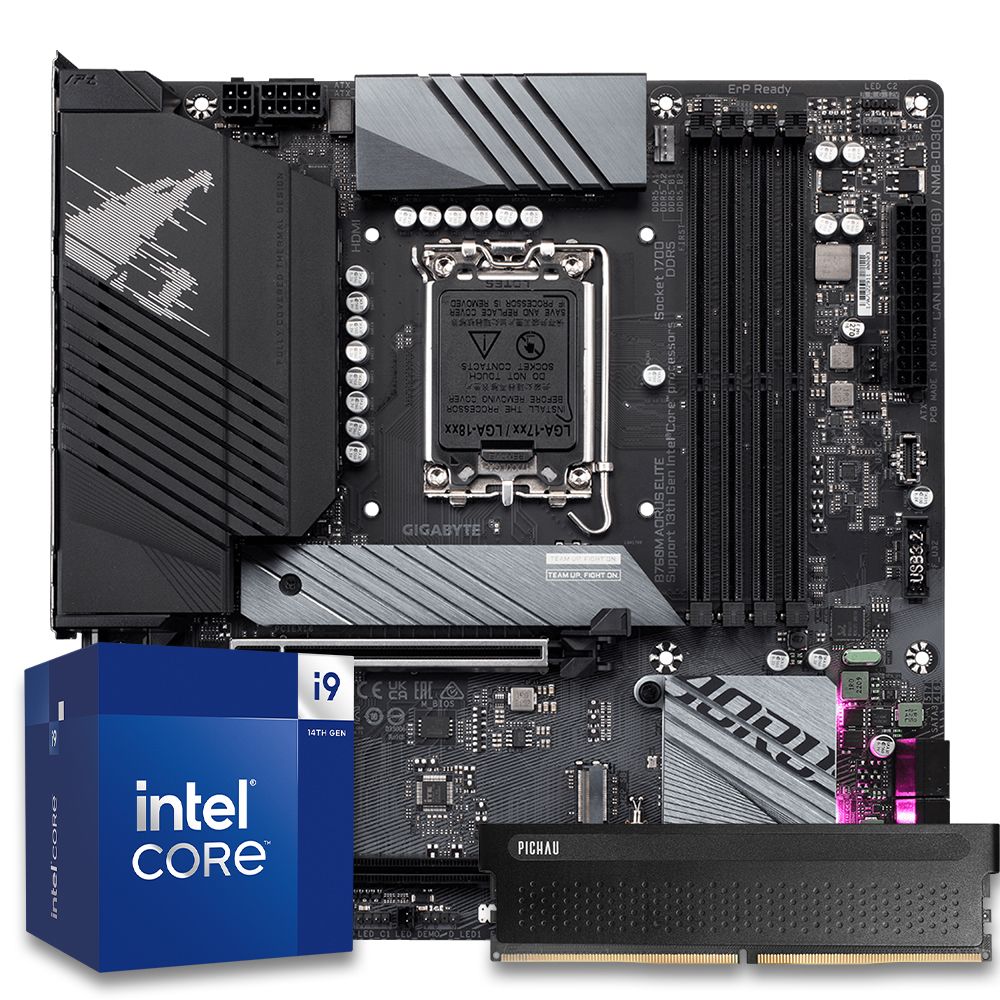 Pichau Kit Upgrade, Intel i9-14900KF, B760M DDR5, 16GB