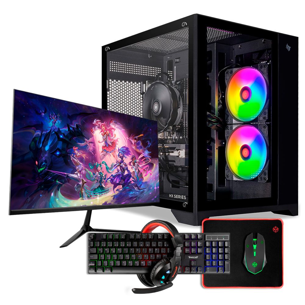 PC Gamer Mancer Arcádia IV, Intel Core i5, Radeon RX 580 8GB, 16GB DDR3, SSD 480GB + Monitor + Kit Periféricos