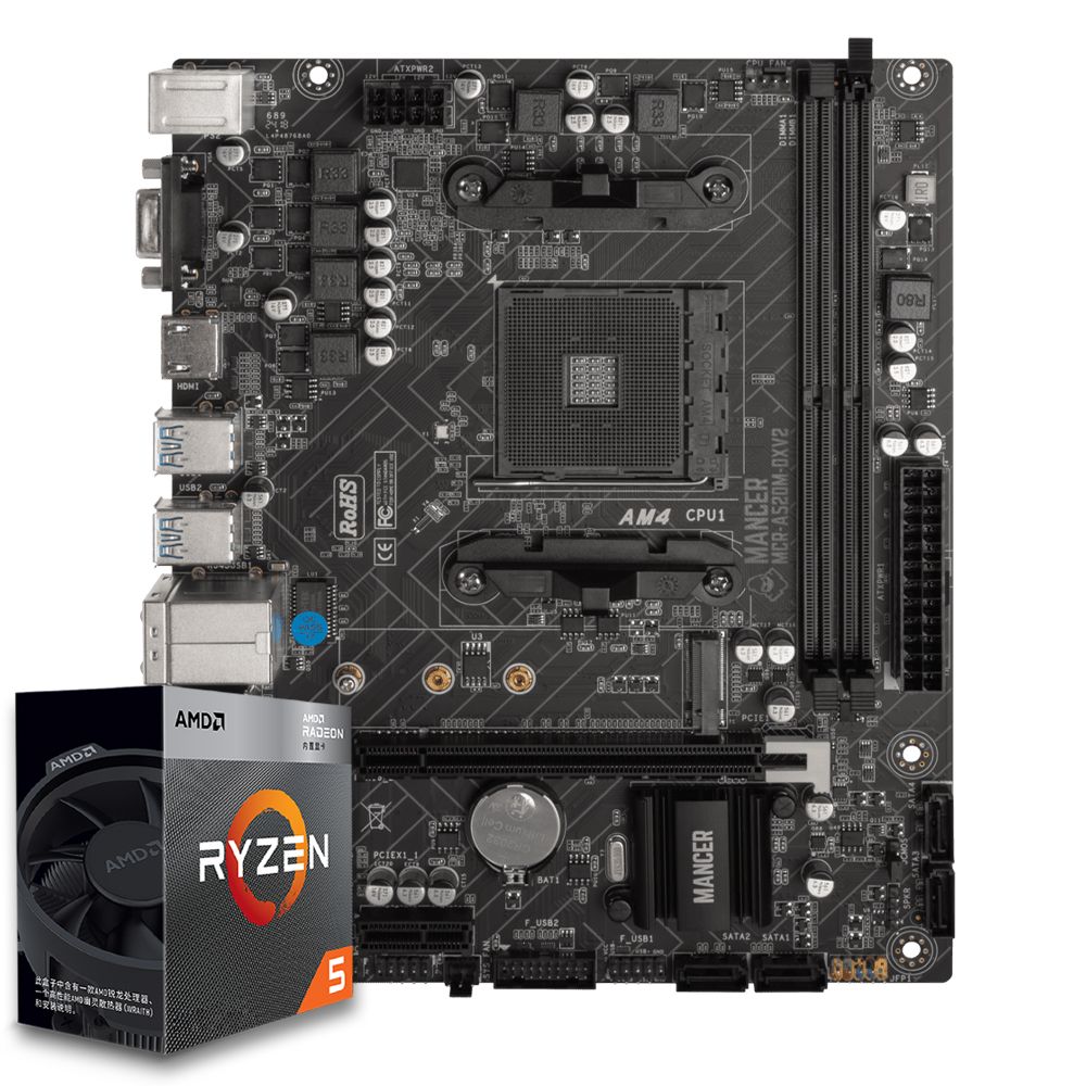 Pichau Kit Upgrade, AMD Ryzen 5 4500, A520M DDR4