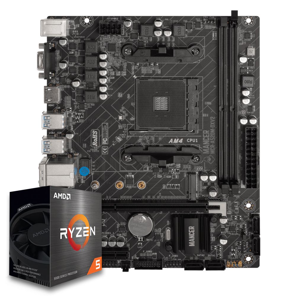 Pichau Kit upgrade, AMD Ryzen 5 5500, A520M DDR4 | Pichau