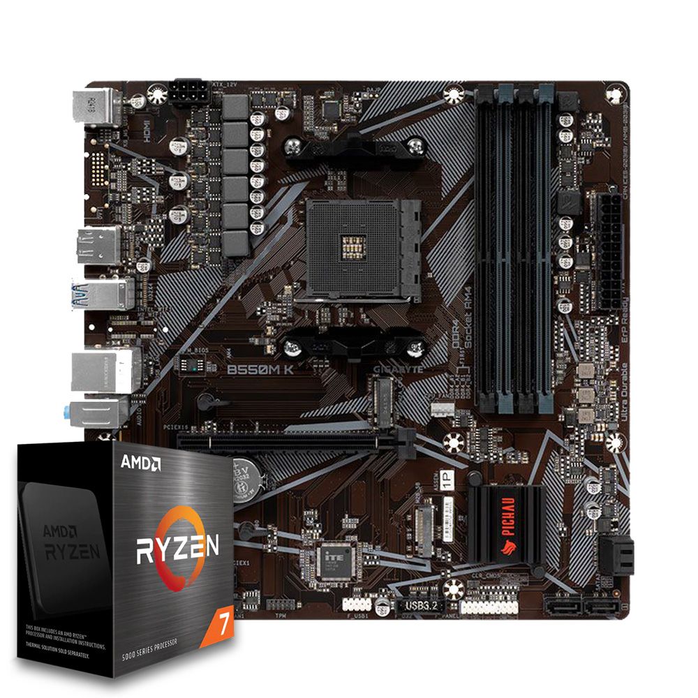 Pichau Kit upgrade, AMD Ryzen 7 5700X3D, B550M DDR4