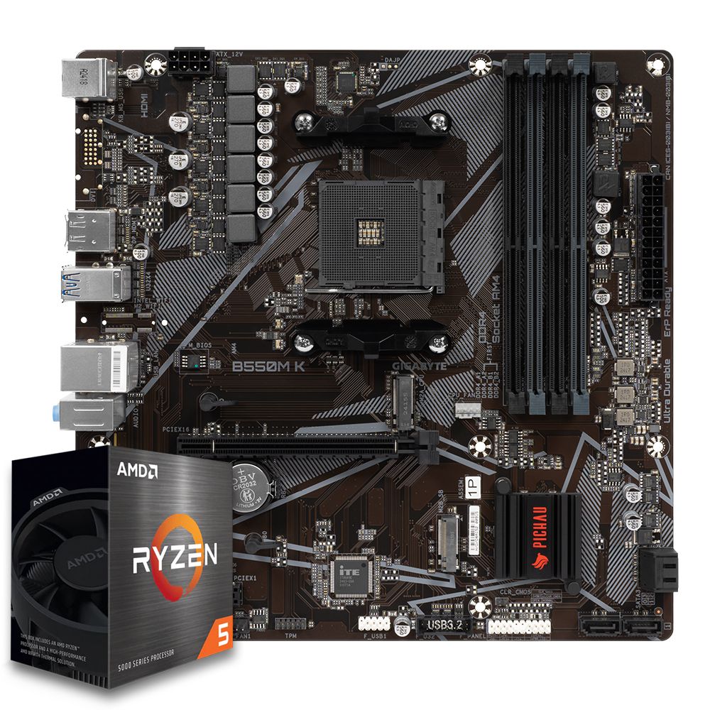 Pichau Kit upgrade, AMD Ryzen 5 5600XT, B550M DDR4