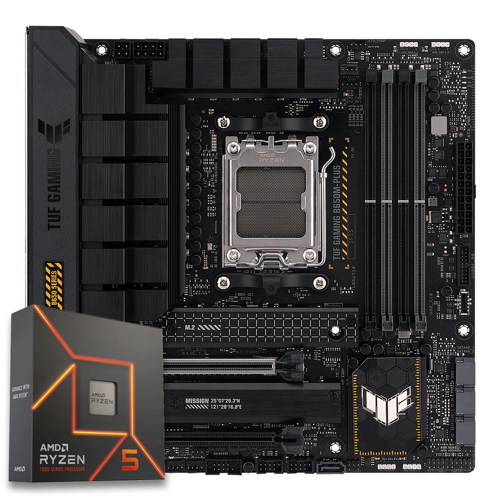 Pichau Kit upgrade, AMD Ryzen 5 7600X, B650M TUF DDR5