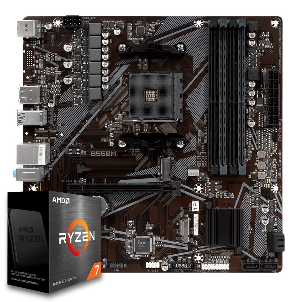 Pichau Kit upgrade, AMD Ryzen 7 5700, B550M DDR4