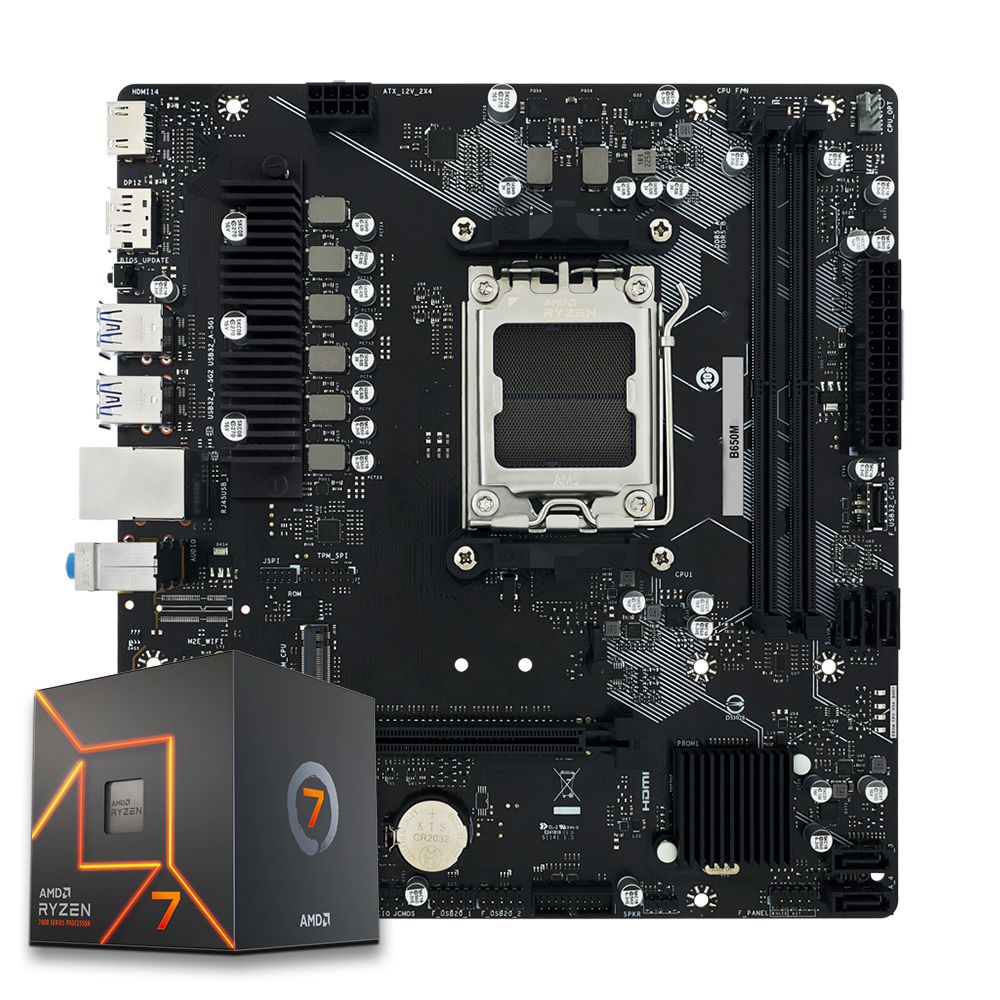 Pichau Kit upgrade, AMD Ryzen 7 7700, B650M DDR5
