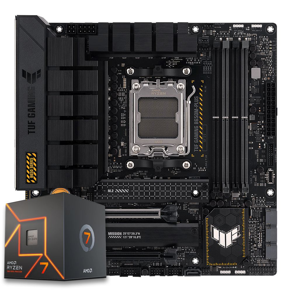 Pichau Kit upgrade, AMD Ryzen 7 7700X, B650M TUF DDR5