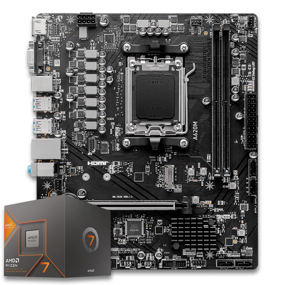 Pichau Kit upgrade, AMD Ryzen 7 8700G, A620M DDR5