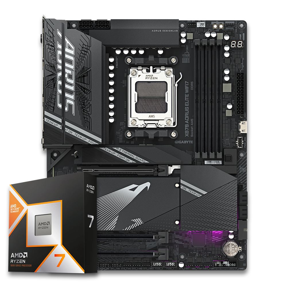 Pichau Kit Upgrade, AMD Ryzen 7 9800X3D, X870 DDR5