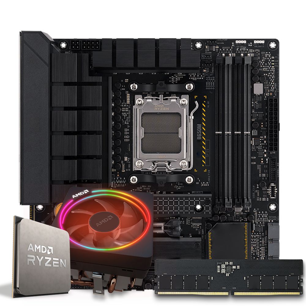 Pichau Kit upgrade, AMD Ryzen 9 7900, B650M, 16GB DDR5, Cooler