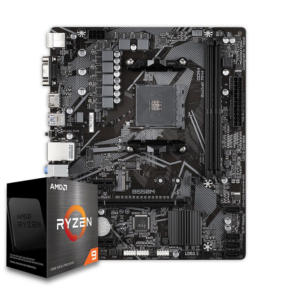 Pichau Kit upgrade, AMD Ryzen 9 5900X, B550M DDR4 | Pichau