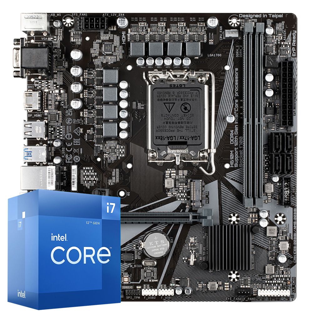 Pichau Kit upgrade, Intel i7-12700F, H610M DDR4