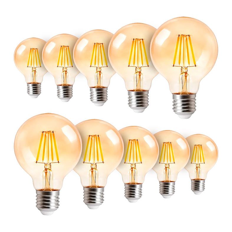 Kit 10 Lâmpadas de Filamento LED Flite G80 Vintage 4W E27 2200K