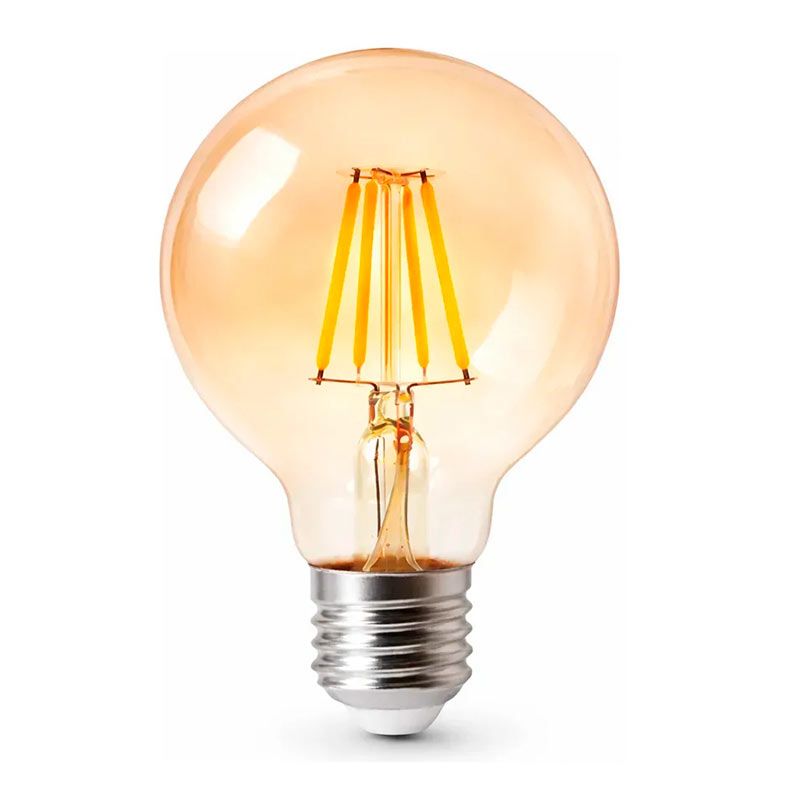Kit 10 Lâmpadas de Filamento LED Flite G80 Vintage 4W E27 2200K