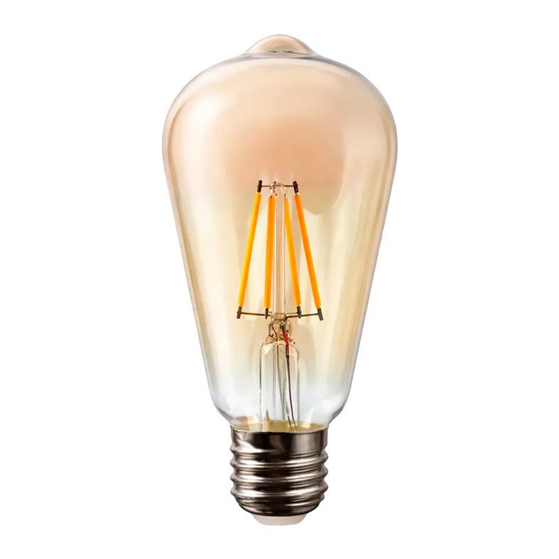 Kit 5 Lâmpadas de Filamento LED Flite ST64 Vintage 4W E27 2200K