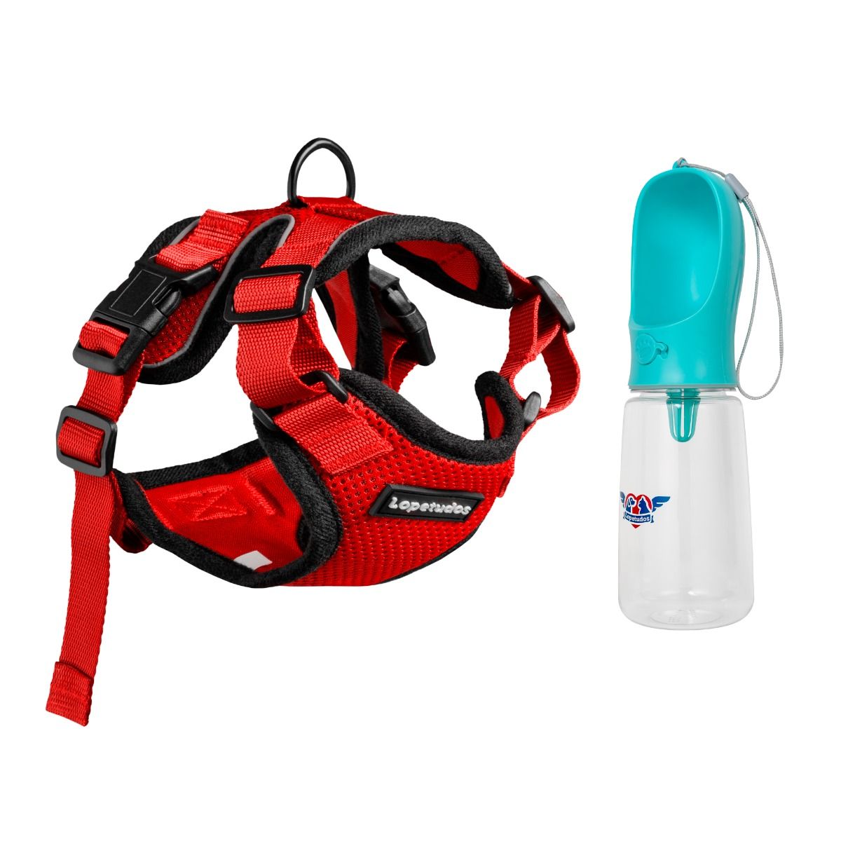 Kit Passeio KittyComfort1 P Vermelho, HydrateHikes1 550ml