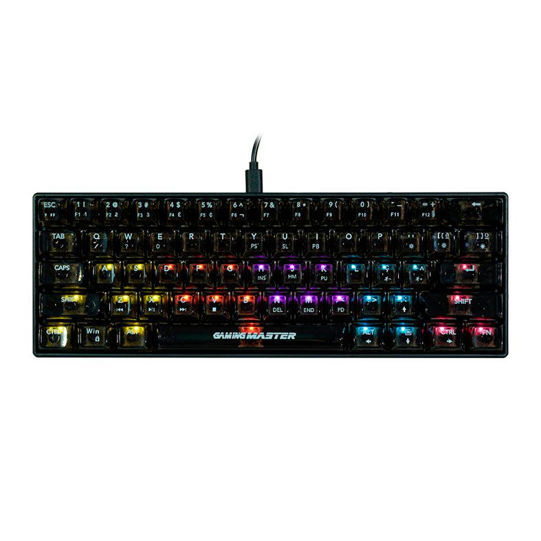 Teclado Mecanico K-Mex Neonblade, RGB, USB, Switch Marrom, Preto, KJN181U0003CB0X