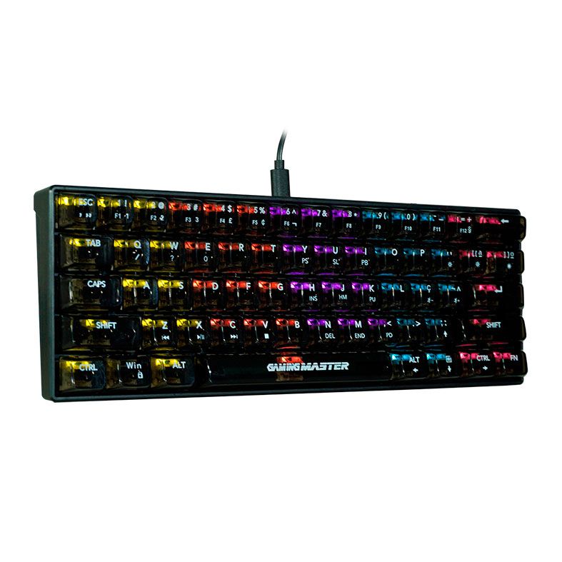 Teclado Mecanico K-Mex Neonblade, RGB, USB, Switch Marrom, Preto, KJN181U0003CB0X