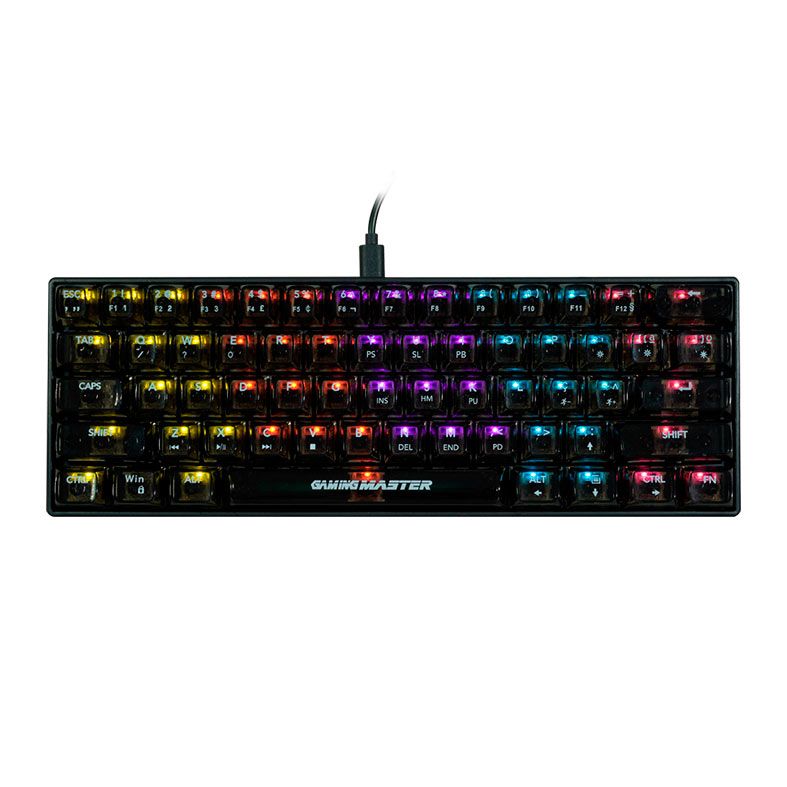 Teclado Mecanico K-Mex Neonblade, RGB, USB, Switch Marrom, Preto, KJN181U0003CB0X