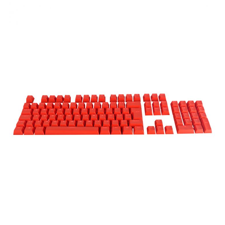Conjunto de Teclas Pcyes K112RM Doubleshot Red Magma, 112 Teclas, Vermelho, KK112DSRMP