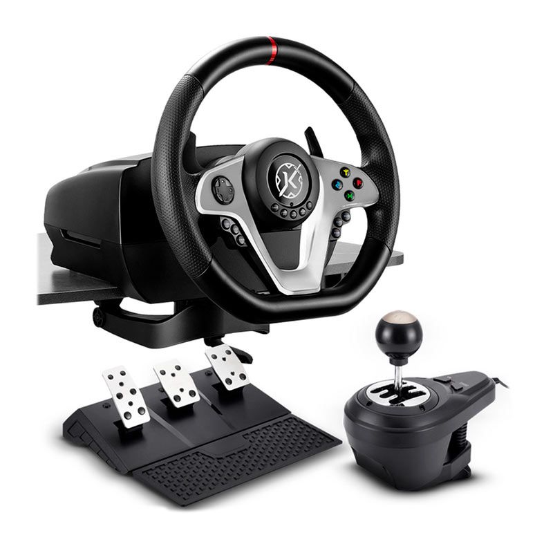 Kit Racing Kalkan G500 ProRacing, Volante + Pedais e Cambio, Preto, KLK00032