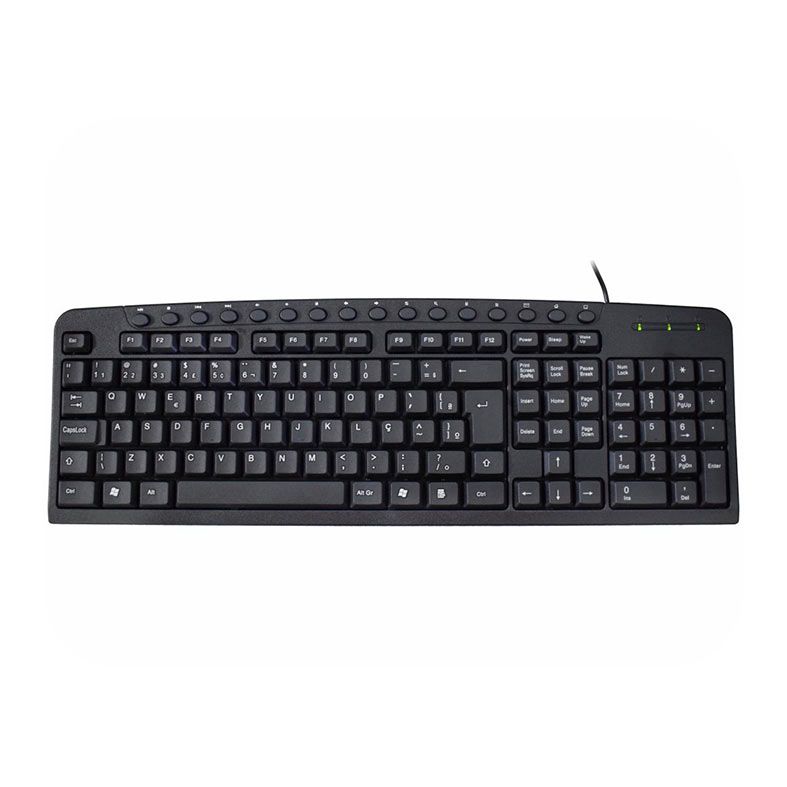 Teclado Membrana K-Mex KM-2928, ABNT2, Preto, KM2928U00010B0X