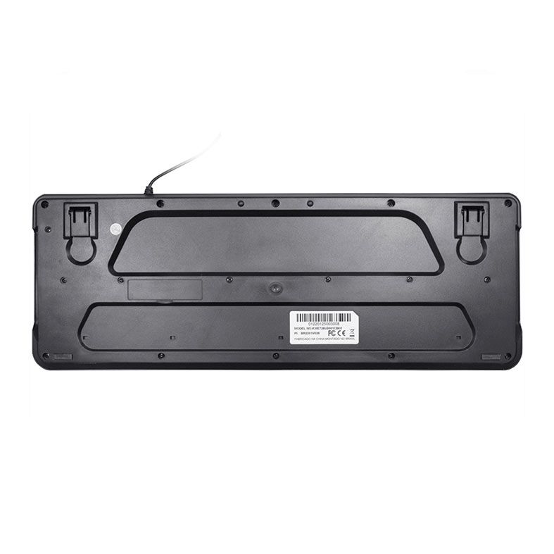 Teclado Membrana K-MEX KM-E728, ABNT2, USB, Preto, KME728U0001CB0X