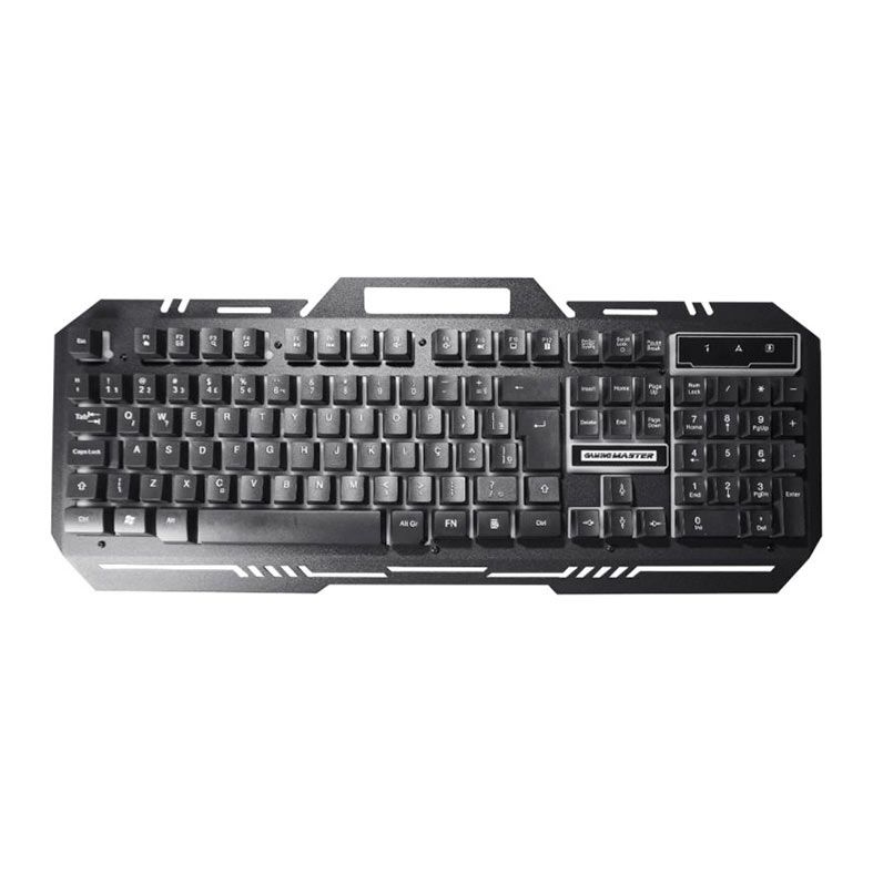 Teclado Gamer K-Mex Fusion Color KM-M712, Rainbow, ABNT2, Preto, KMM7128U001CB0X