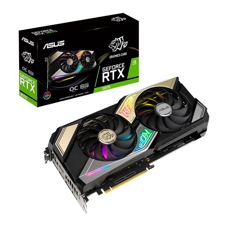 Placa de Video Asus GeForce RTX 3070 OC KO 8GB GDDR6 256-bit, KO-RTX3070-O8G-GAMING