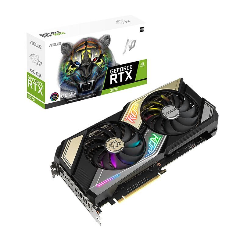 Placa de Video Asus GeForce RTX 3070 KO OC LHR, 8GB, GDDR6, 256-bit, KO-RTX3070-O8G-V2-GAMING