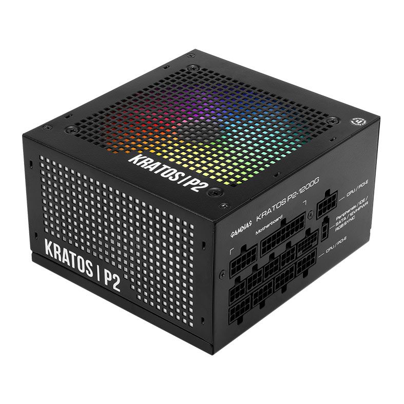 Fonte Gamdias Kratos P2-1200G, 1200W, 80 Plus Gold, Preto, KRATOS-P2-1200G