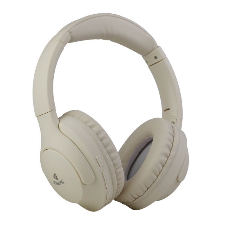 PRE VENDA - Headphone Kisonli A4, Drivers 40mm, Bluetooth, Bege, KSL-A4-BG