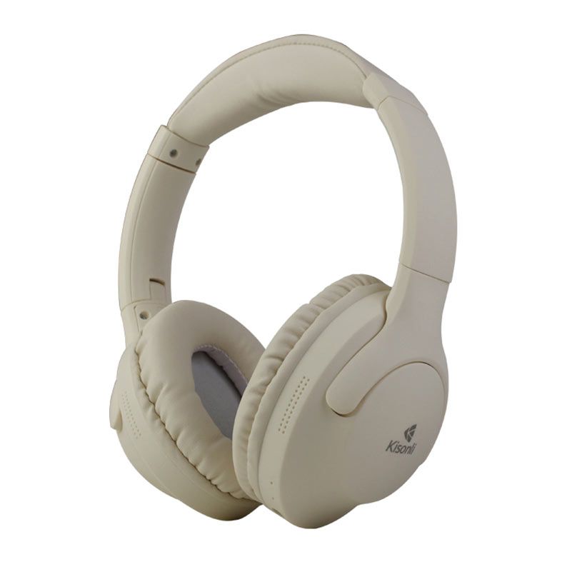 PRE VENDA - Headphone Kisonli A4, Drivers 40mm, Bluetooth, Bege, KSL-A4-BG
