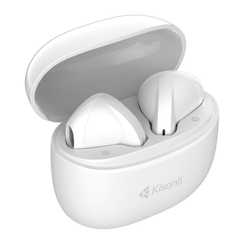 PRE VENDA - Fone de Ouvido Kisonli F6, Bluetooth, Branco, KSL-F6-WH