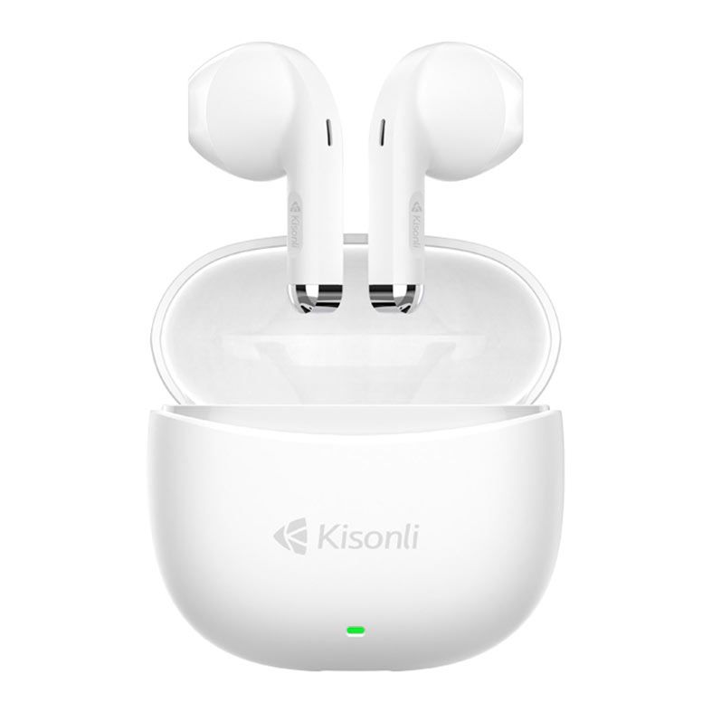 PRE VENDA - Fone de Ouvido Kisonli F6, Bluetooth, Branco, KSL-F6-WH