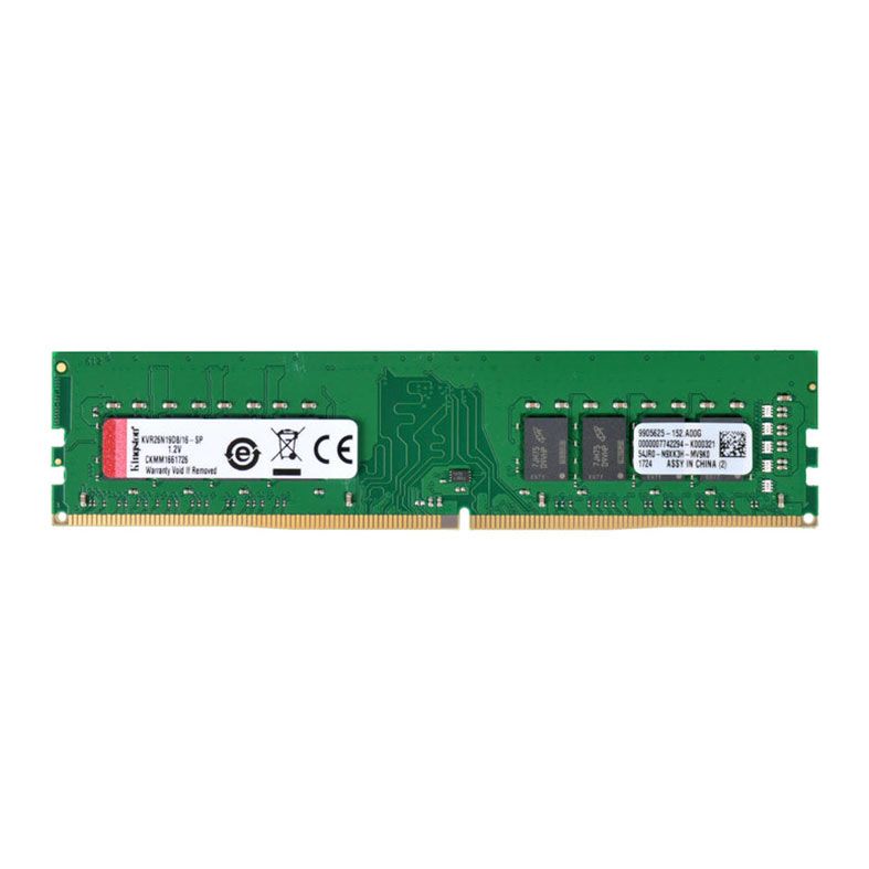 Memoria Kingston, 16GB (1x16GB), DDR4, 2666MHz, C19, KVR26N19D8/16