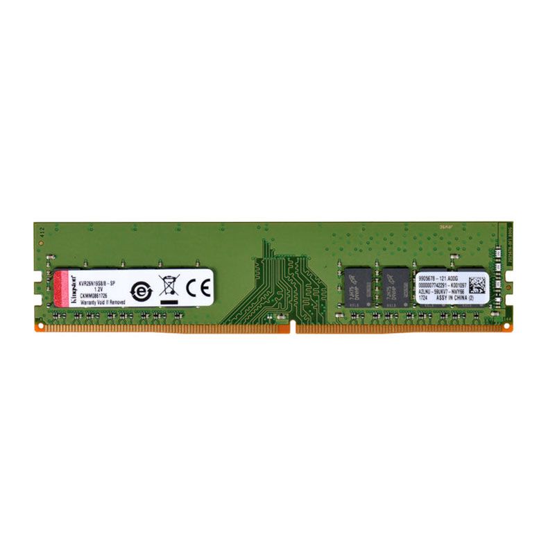 Memoria Kingston, 8GB (1x8GB), DDR4, 2666MHz, C19, KVR26N19S8/8