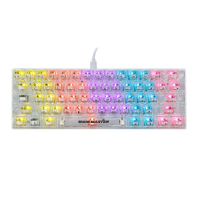 Teclado Mecanico K-Mex Neonblade, RGB, USB, Switch White, Branco, KWN181U0004CB0X