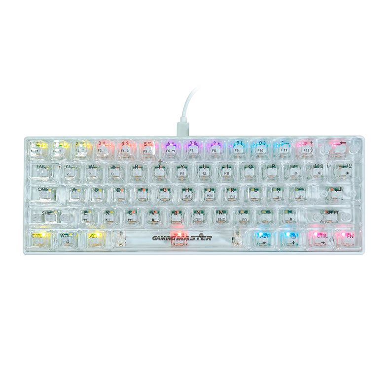 Teclado Mecanico K-Mex Neonblade, RGB, USB, Switch White, Branco, KWN181U0004CB0X